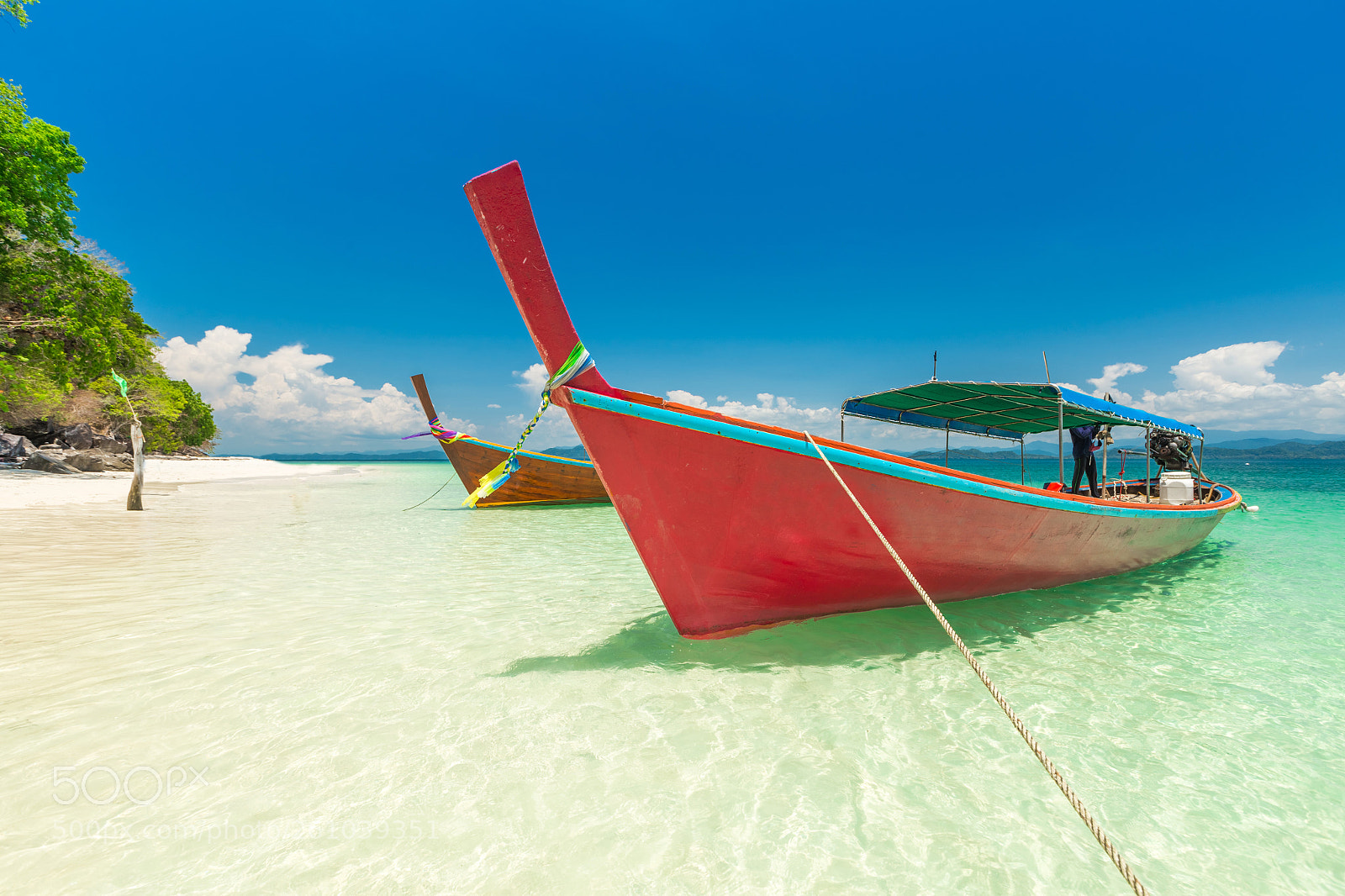 Canon EOS 6D sample photo. Beach and long-tail boat photography