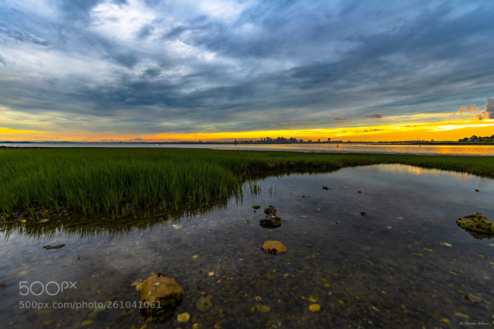 Nikon D810 sample photo. Sunset and boston cityscape photography
