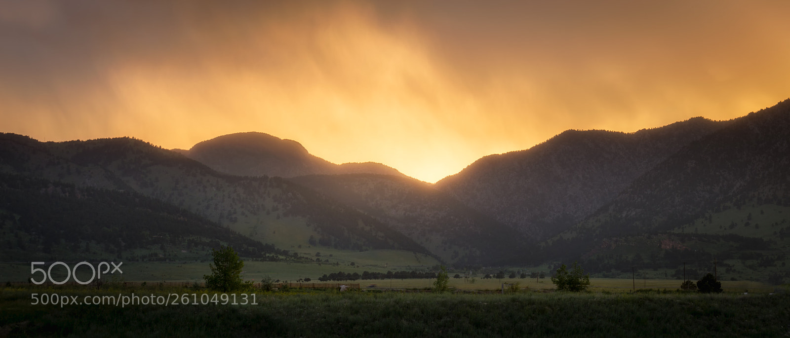 Nikon D3200 sample photo. Front range sunset photography