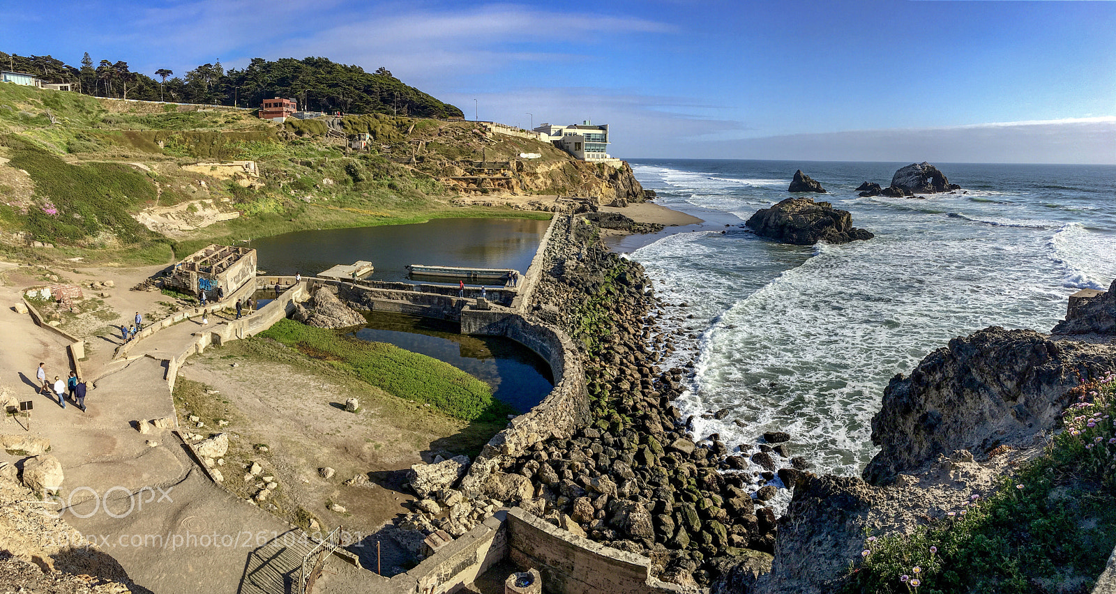 Apple iPhone 6s sample photo. Remnants of sutro bath  photography