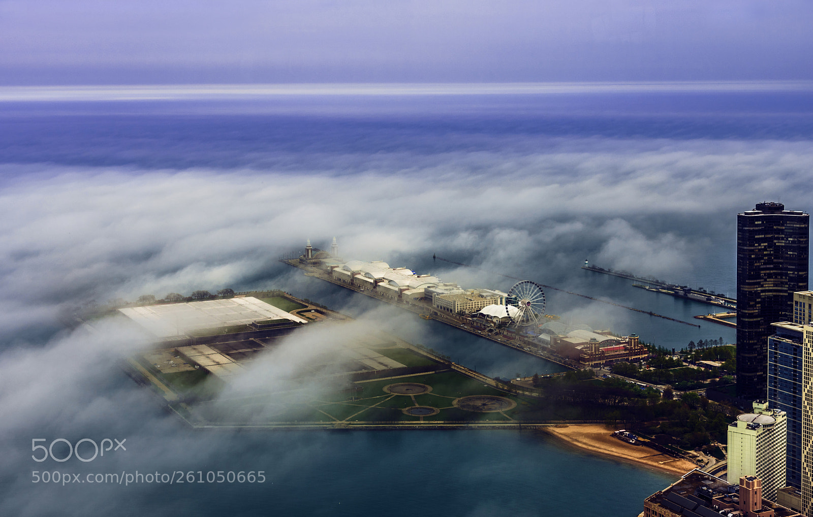 Nikon D750 sample photo. Cloudy navy pier and photography