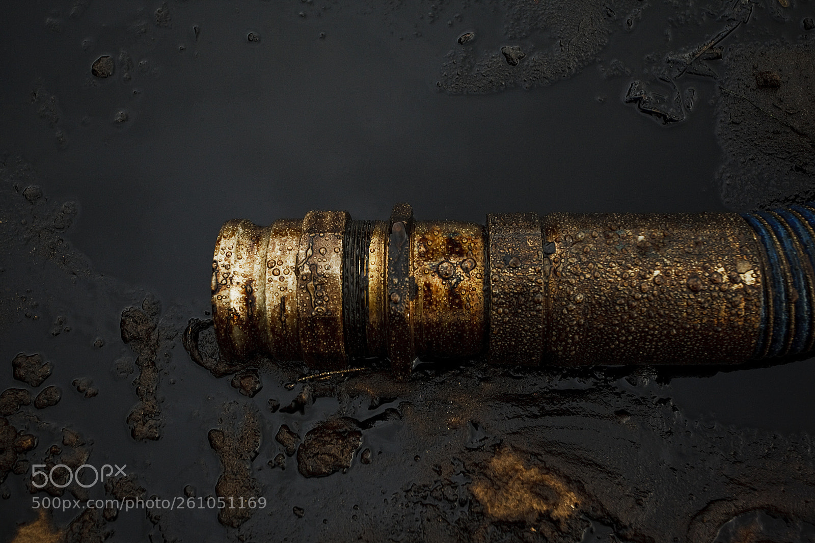 Canon EOS 5D Mark II sample photo. Oil spill on beach photography