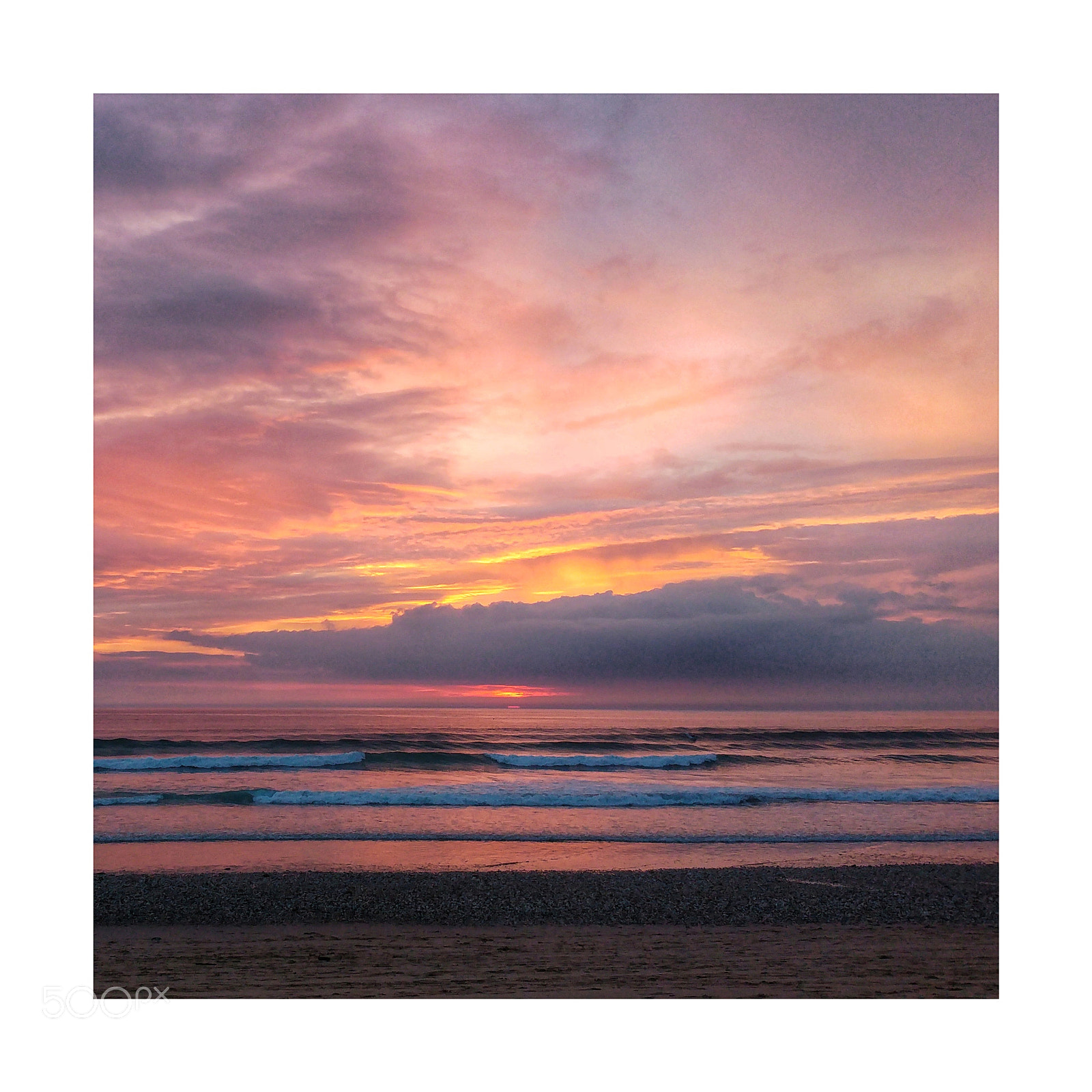 LG G5 sample photo. Fistral beach sunset, newquay photography