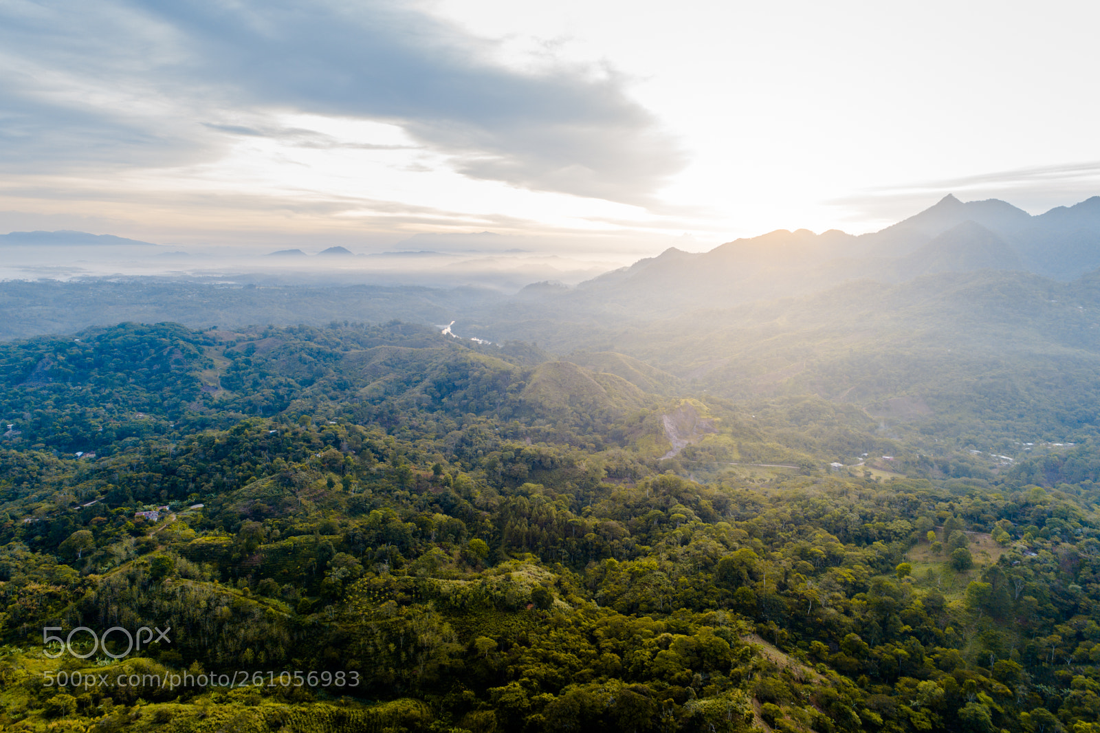DJI FC6310 sample photo. Sunrise in yojoa lake photography