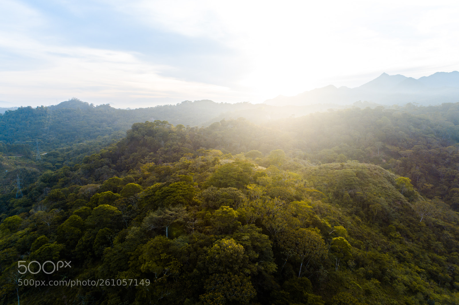 DJI FC6310 sample photo. Sunrise in yojoa lake photography
