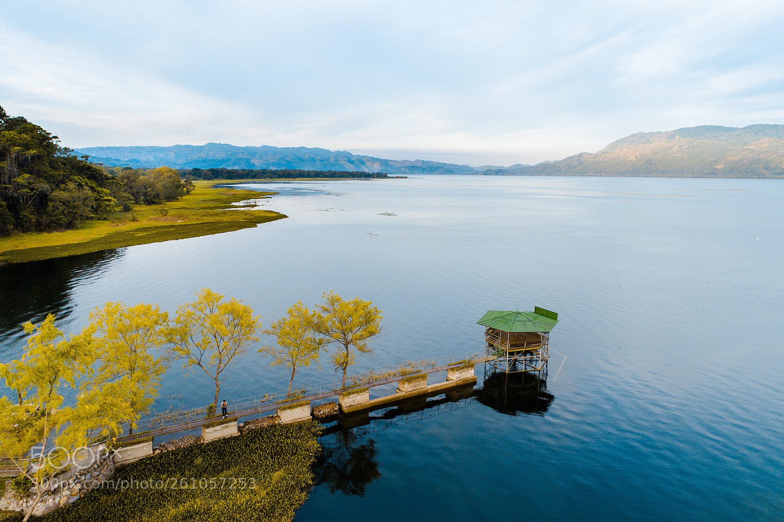 DJI FC6310 sample photo. Sunrise in yojoa lake photography