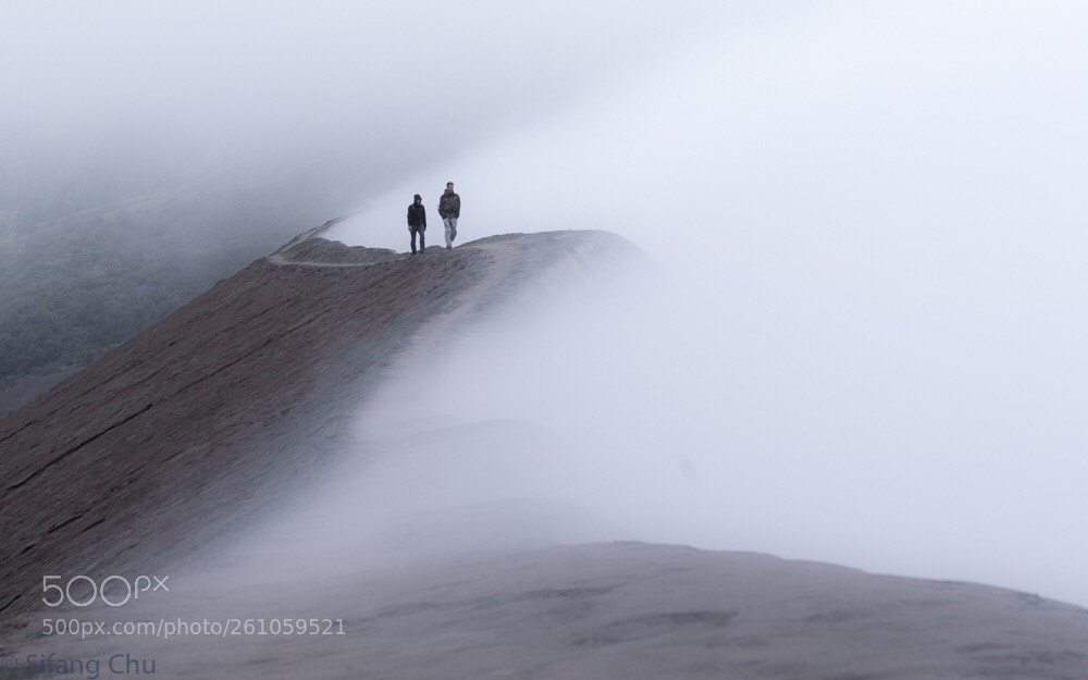 Sony a7R III sample photo. Walking on mount bromo photography