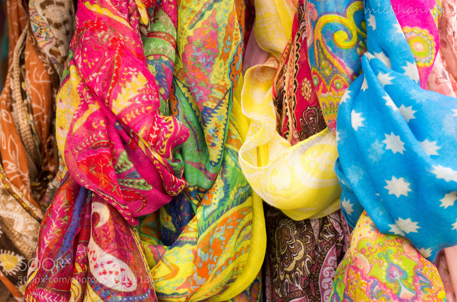 Pentax K-5 sample photo. Scarves photography