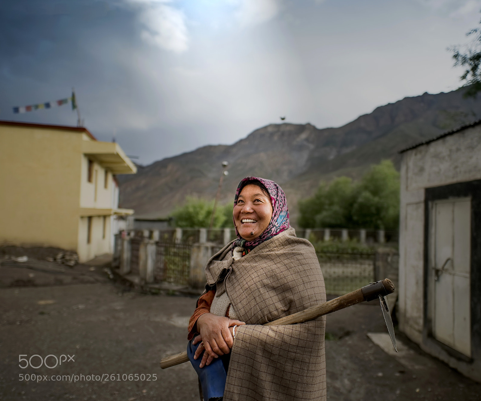 Nikon D810 sample photo. Woman farmer in himalayas photography
