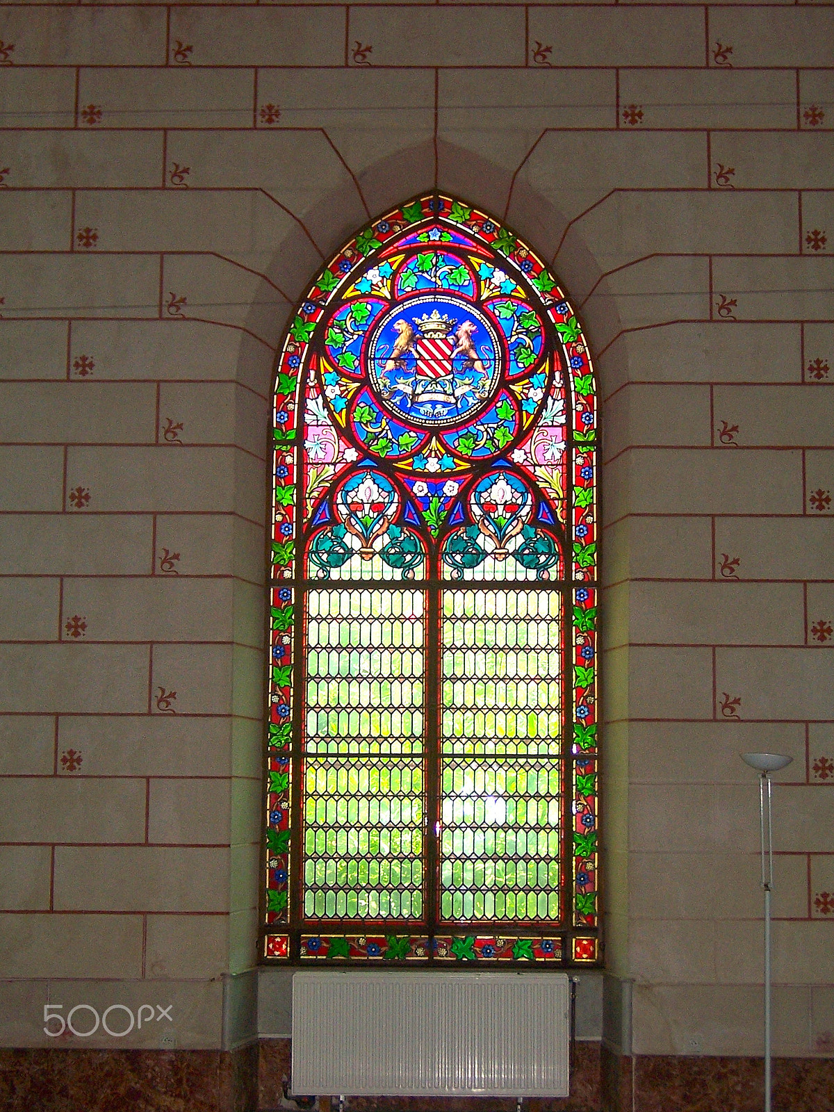 Kodak DX7440 ZOOM DIGITAL CAMERA sample photo. Abbaye de valmagne - stained glass window photography