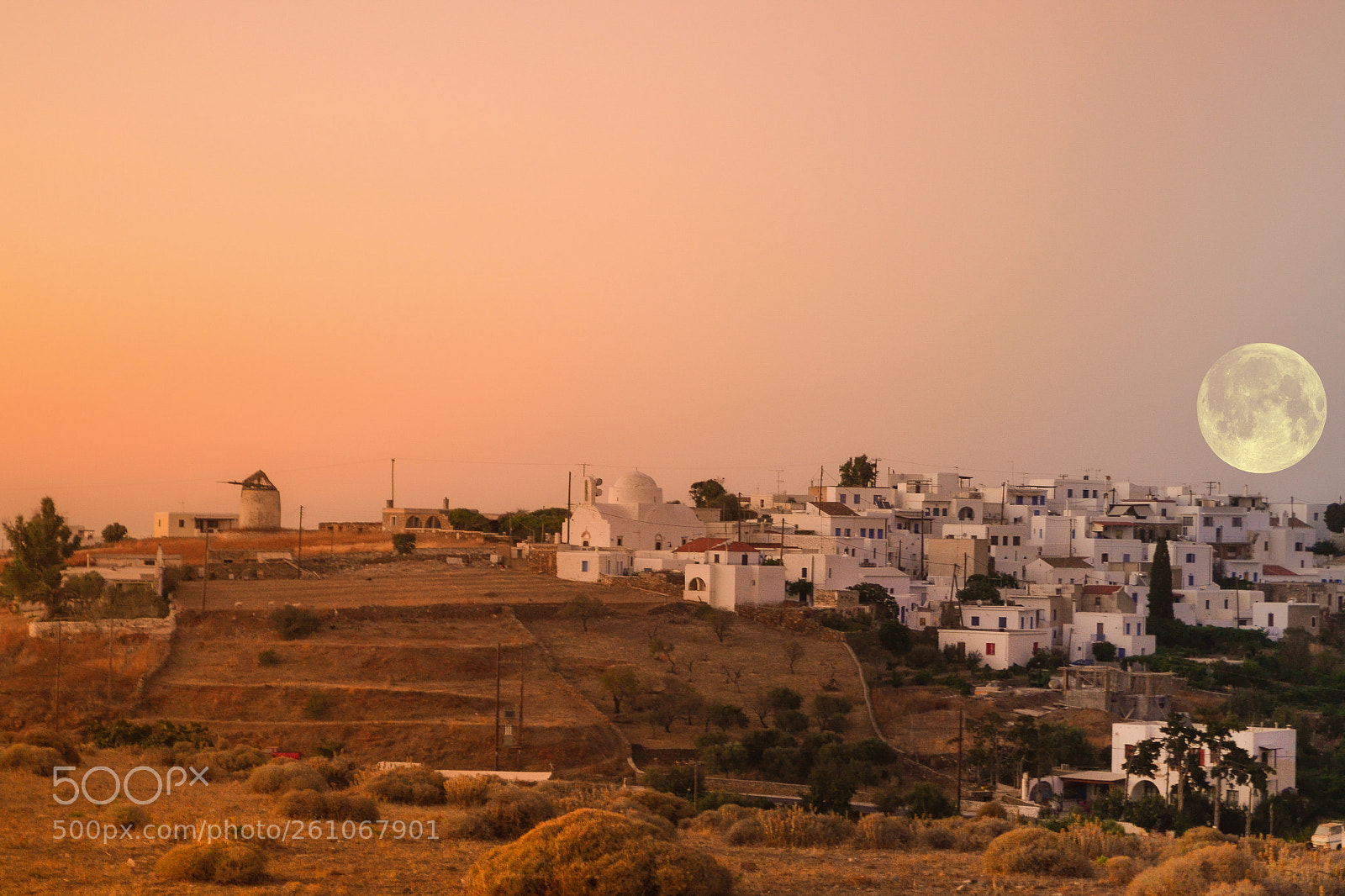 Nikon D3100 sample photo. Chora of kythnos island photography
