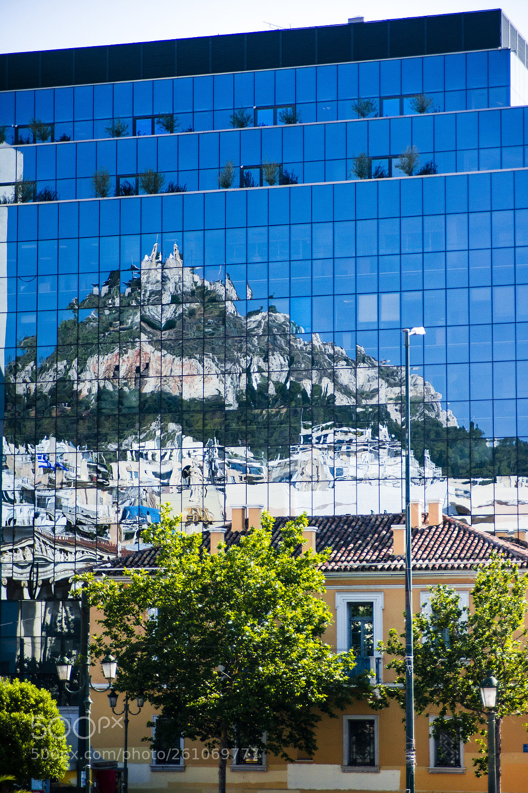 Nikon D800 sample photo. Reflection of lycabettus saint photography