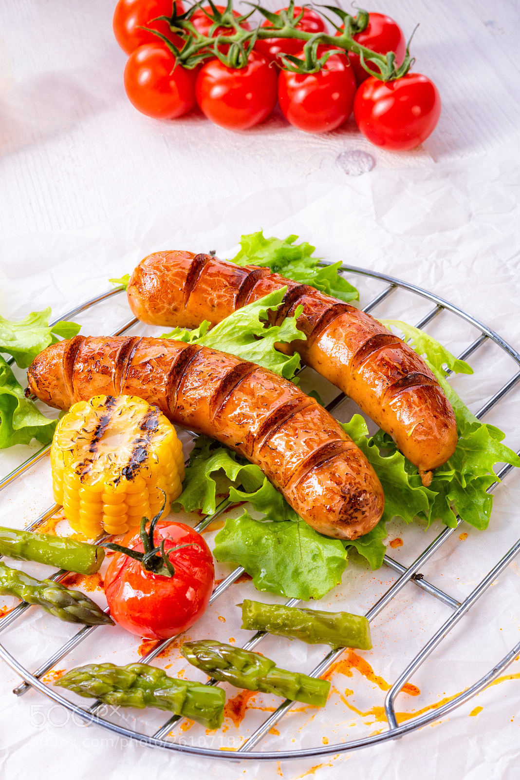 Nikon D810 sample photo. Grilled tasty krakauer sausage photography