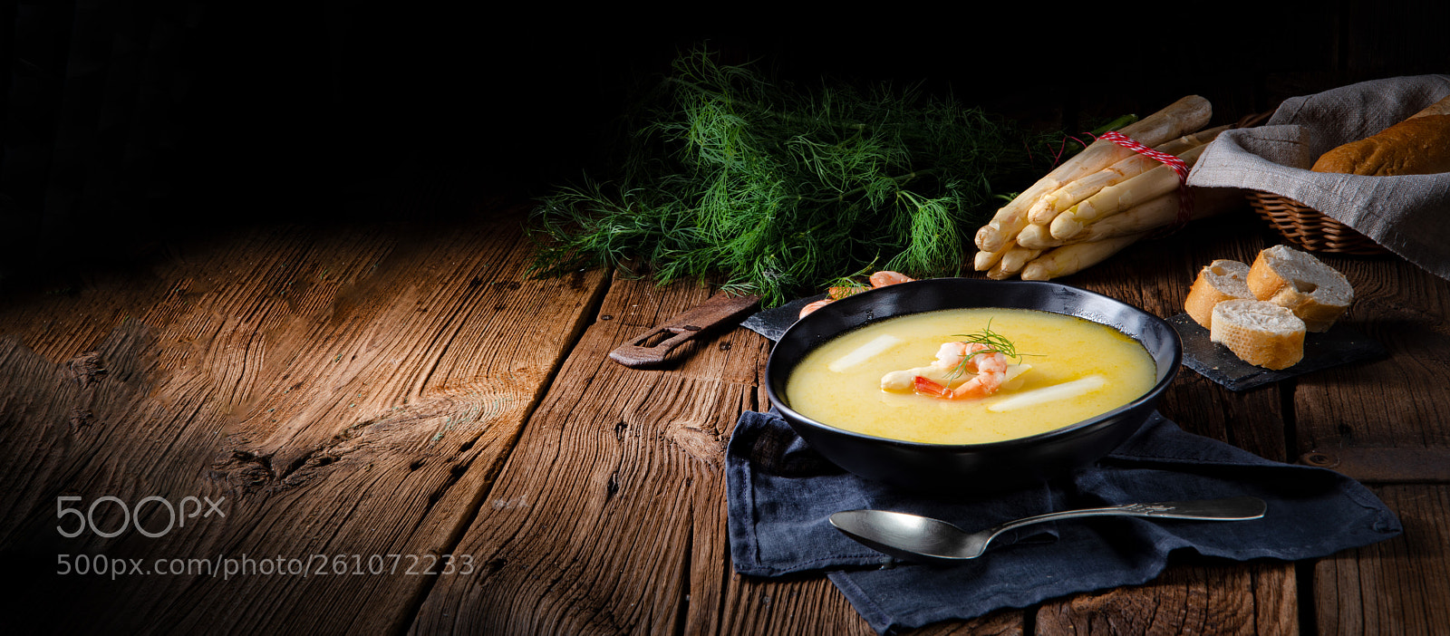 Nikon D810 sample photo. Delicious asparagus cream soup photography
