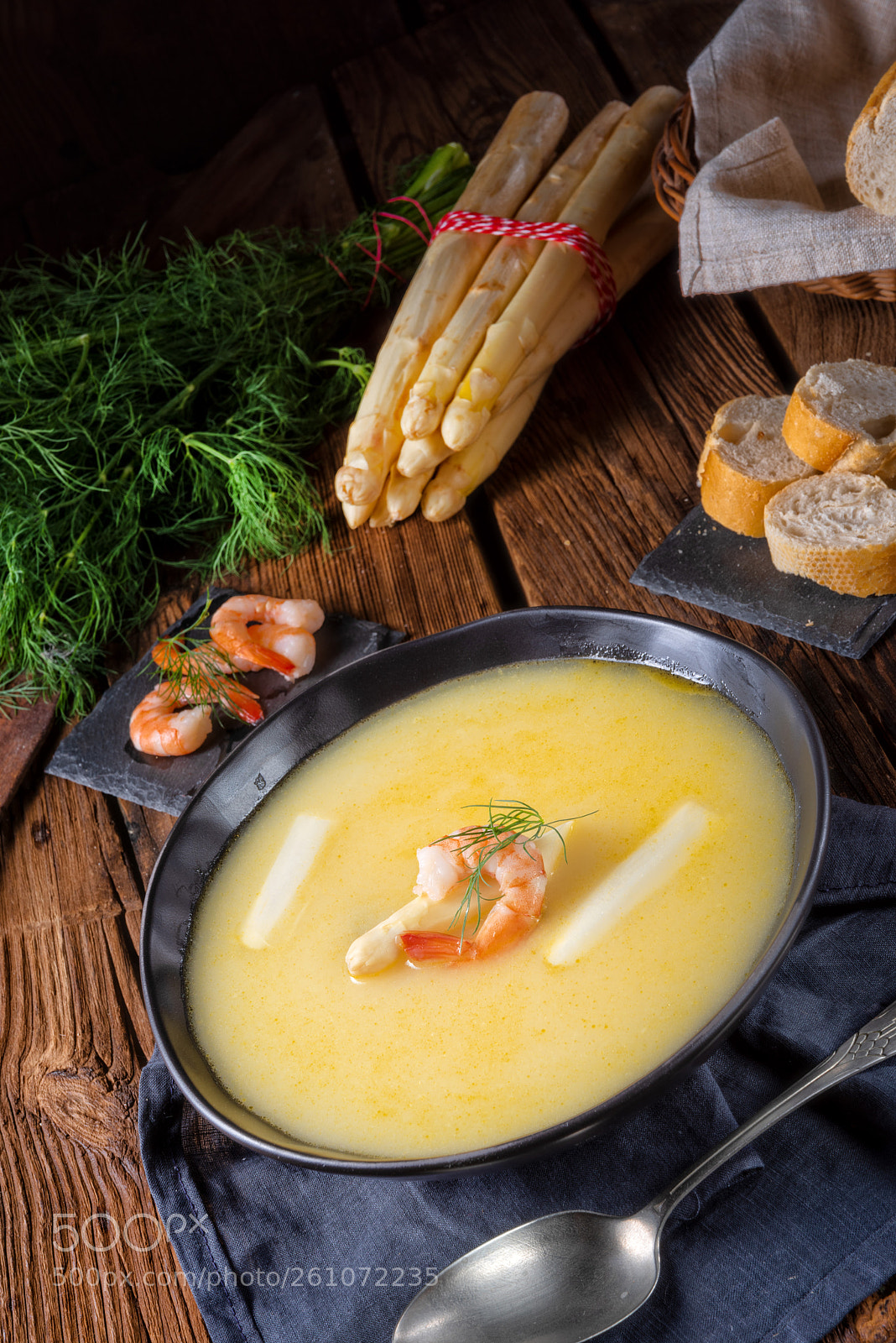 Nikon D810 sample photo. Delicious asparagus cream soup photography