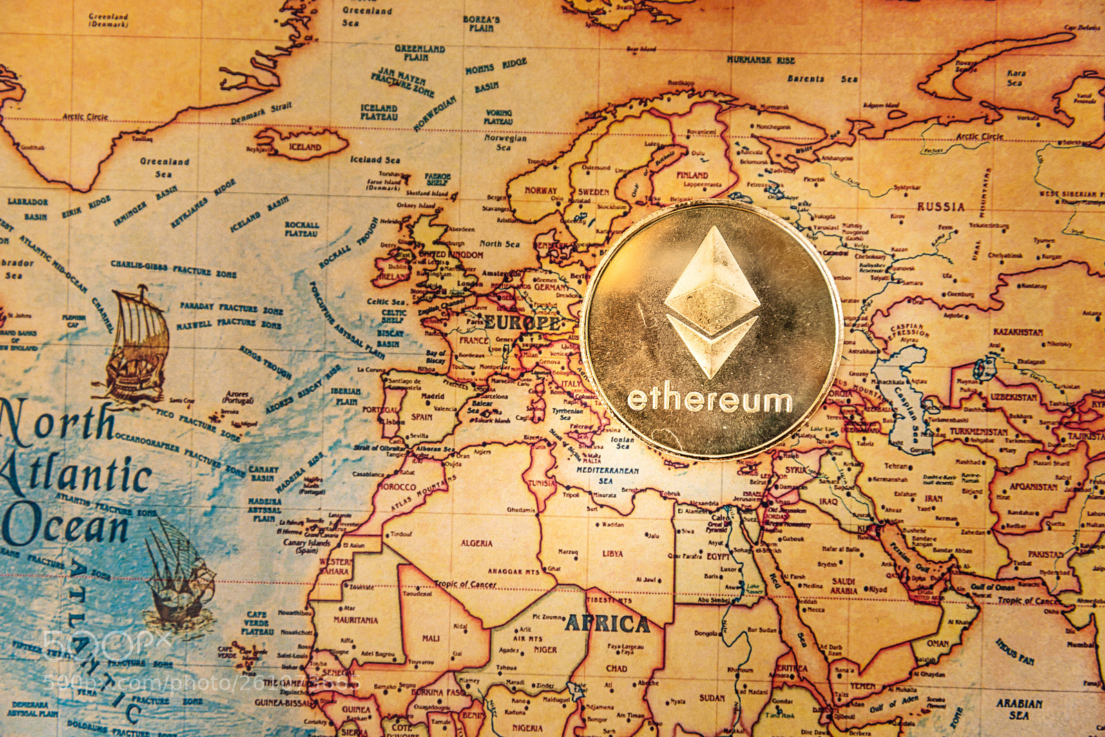 Nikon D800 sample photo. Ethereum digital currency concept photography