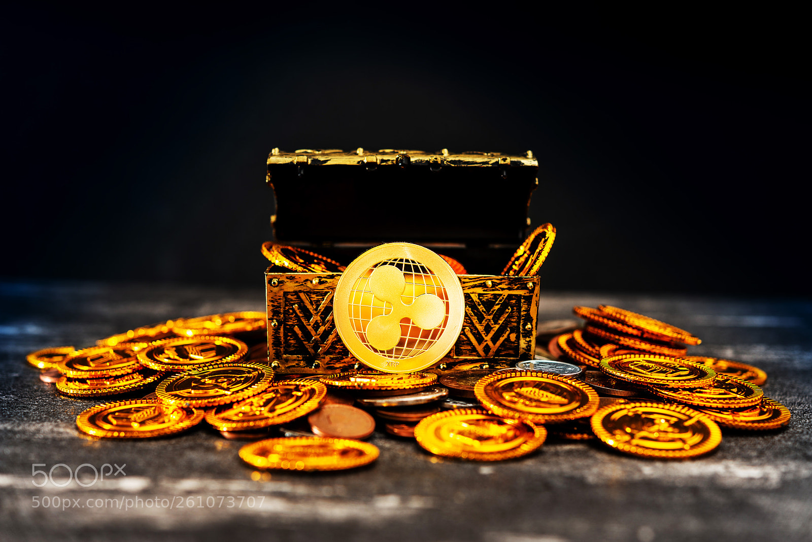 Nikon D800 sample photo. Ripple coin crypto currency photography