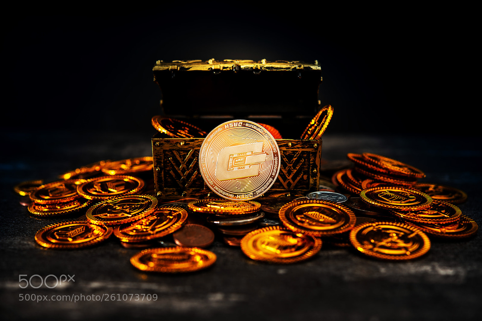Nikon D800 sample photo. Dash coin crypto currency photography