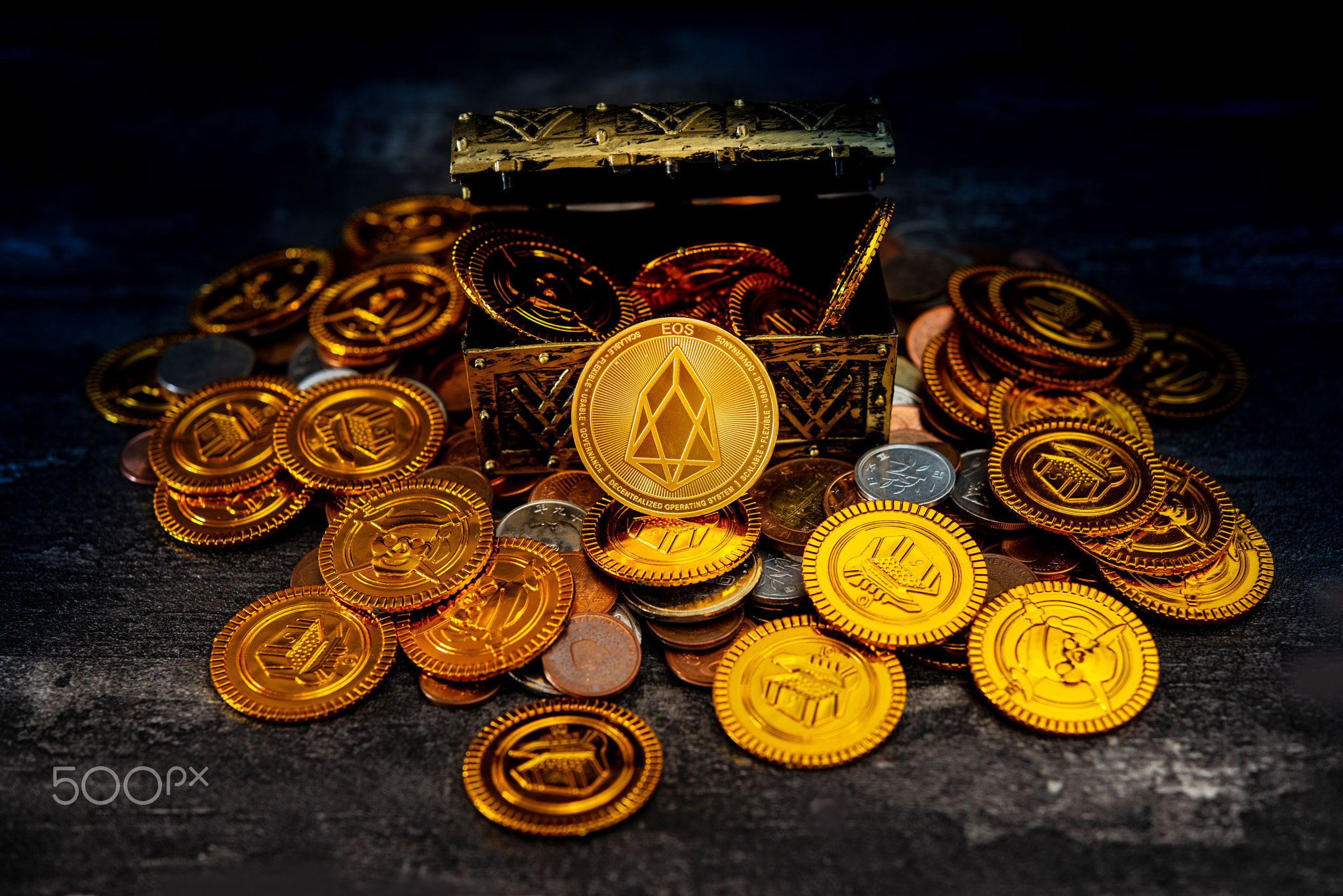 EOS.IO Crypto currency was found in the treasure box