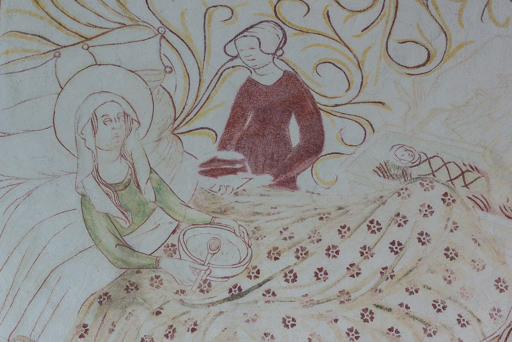 Sony Alpha NEX-7 sample photo. Virgin mary in bed after birth, eating porridge photography