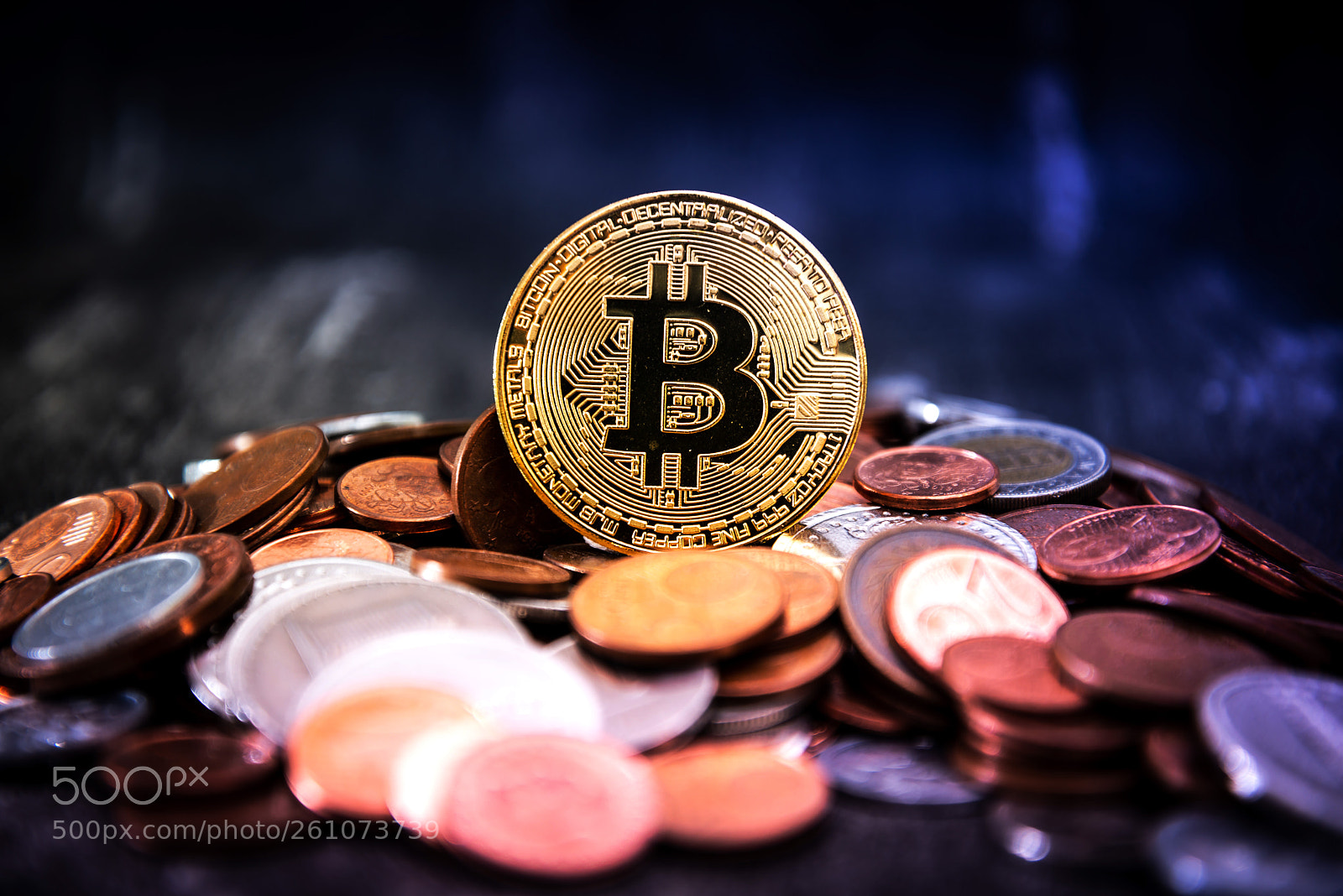 Nikon D800 sample photo. Golden bitcoin and mound photography