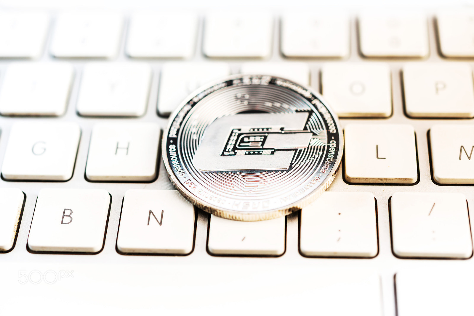 Nikon D800 sample photo. Crypto dash coin currency photography