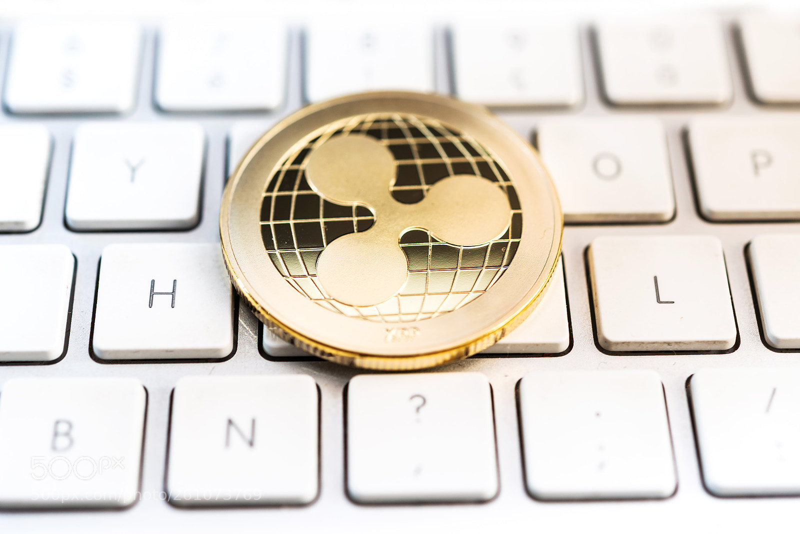 Nikon D800 sample photo. Crypto ripple coin currency photography