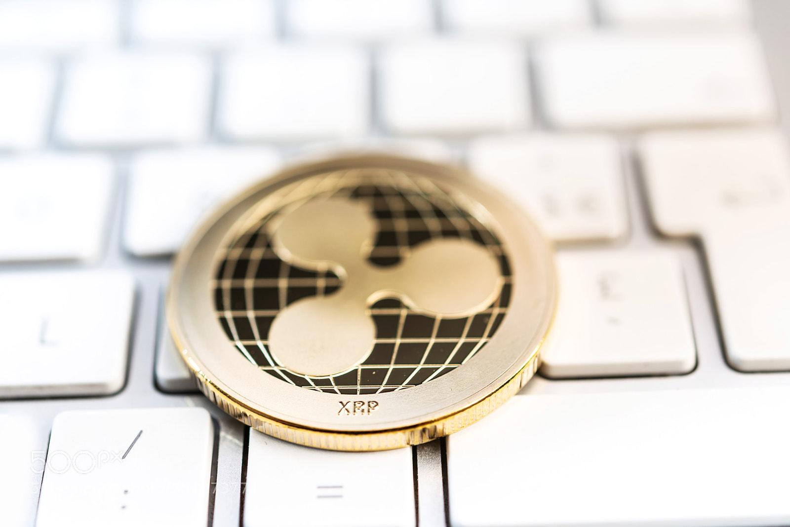 Nikon D800 sample photo. Crypto ripple coin currency photography