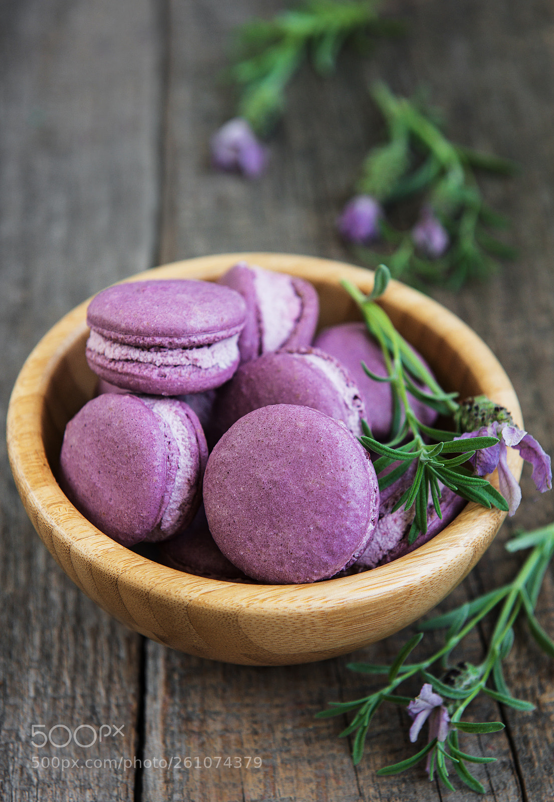 Nikon D750 sample photo. Lavender macarons in wood photography