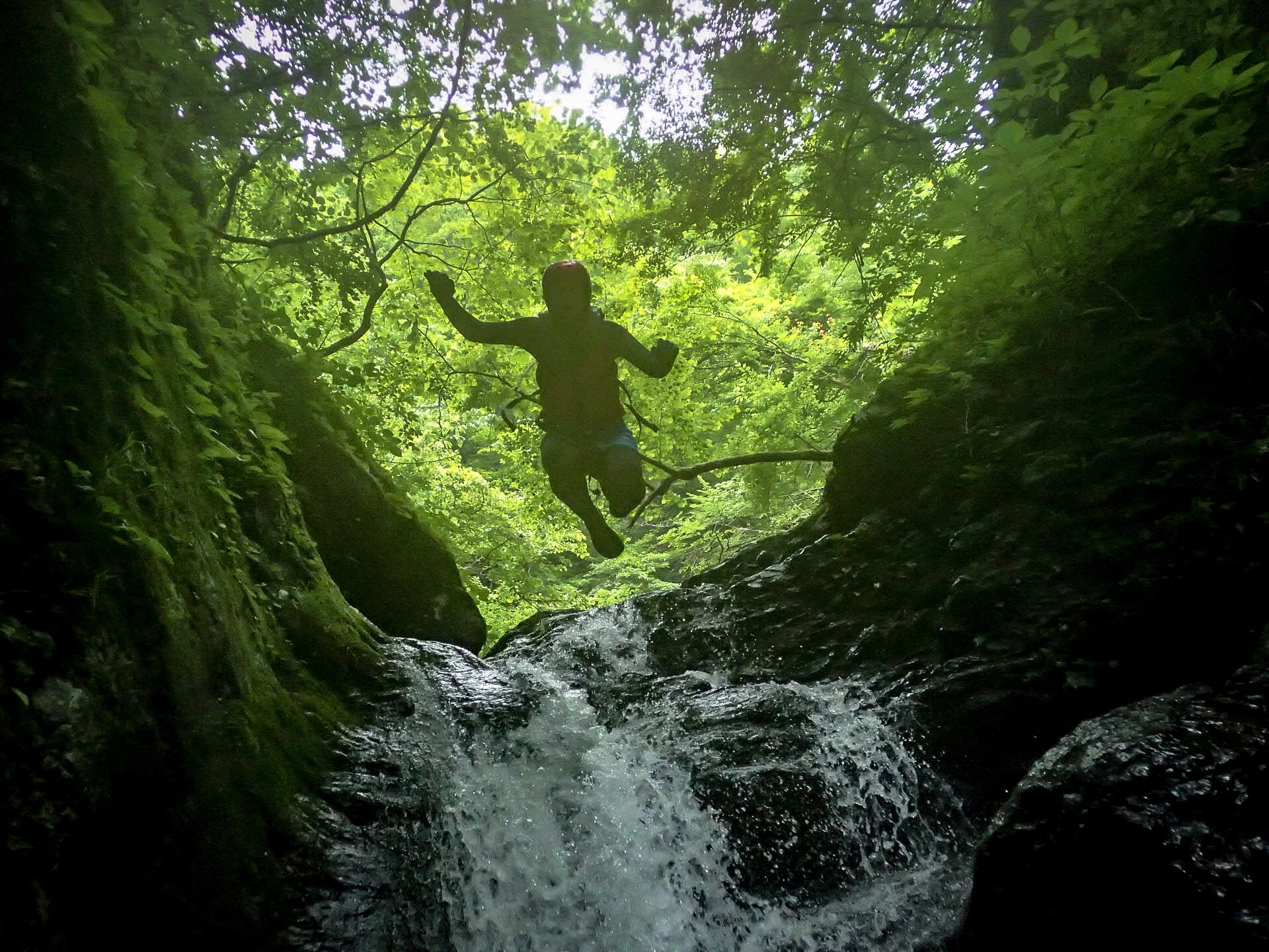 Olympus TG-4 sample photo. Into the waterfall photography