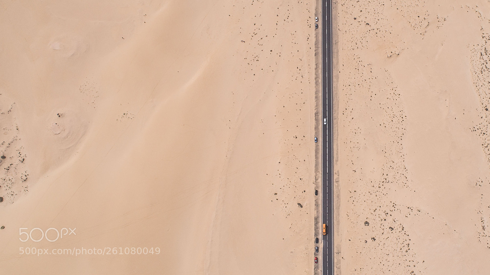 DJI FC6310 sample photo. Corralejo road photography