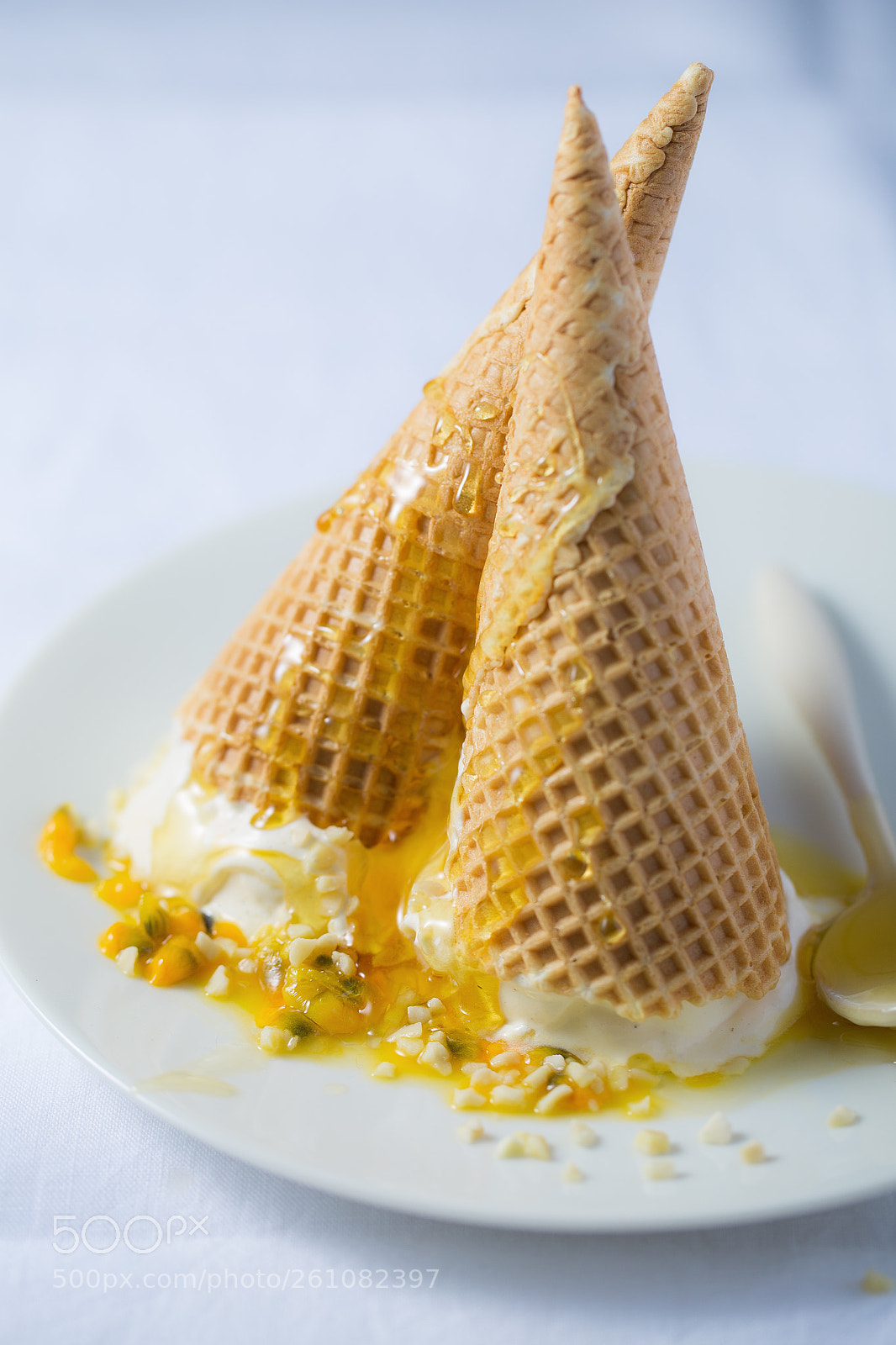 Canon EOS 6D sample photo. Ice cream served with photography