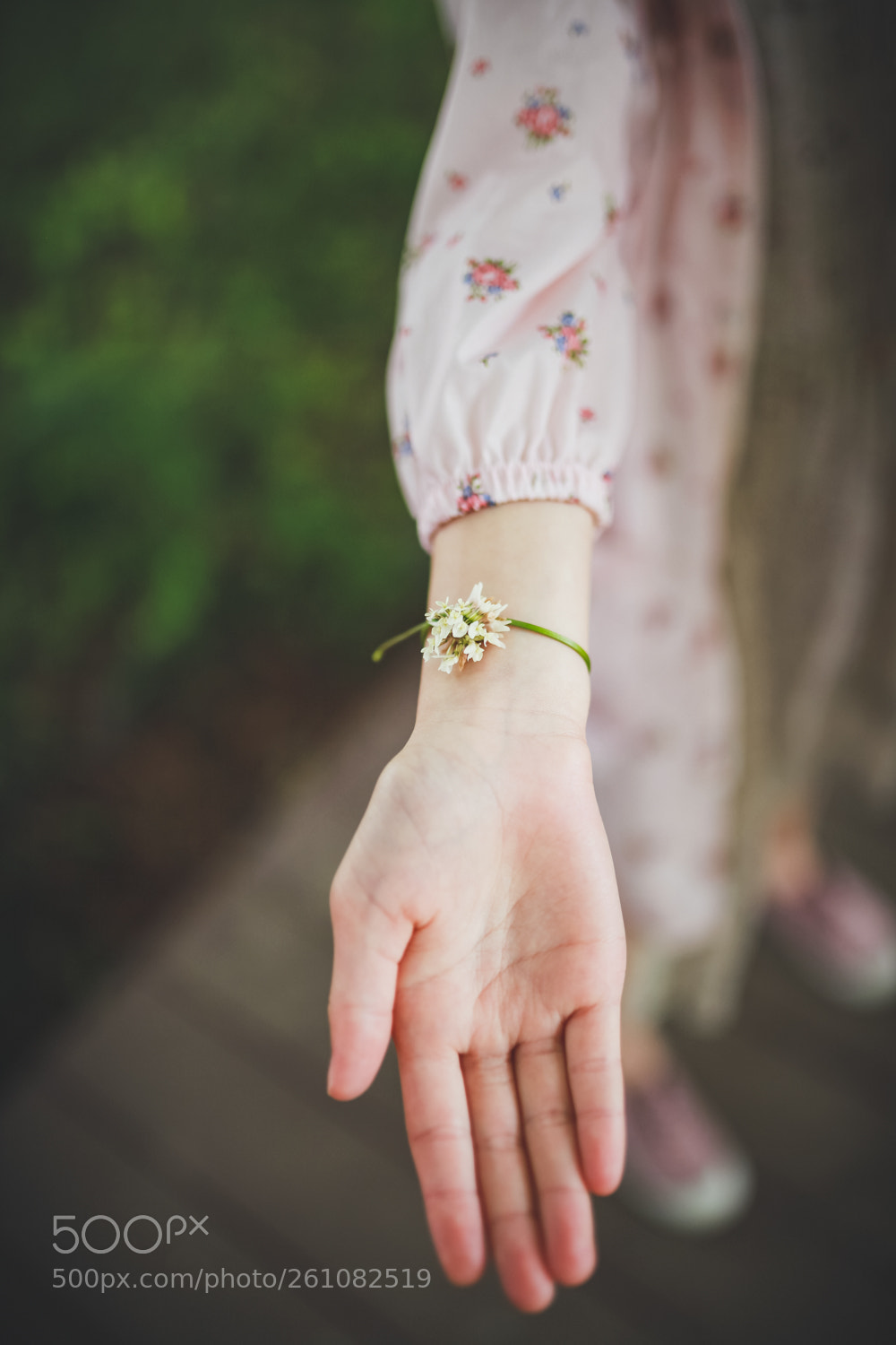 Canon EOS 5D Mark II sample photo. A clover bracelet photography