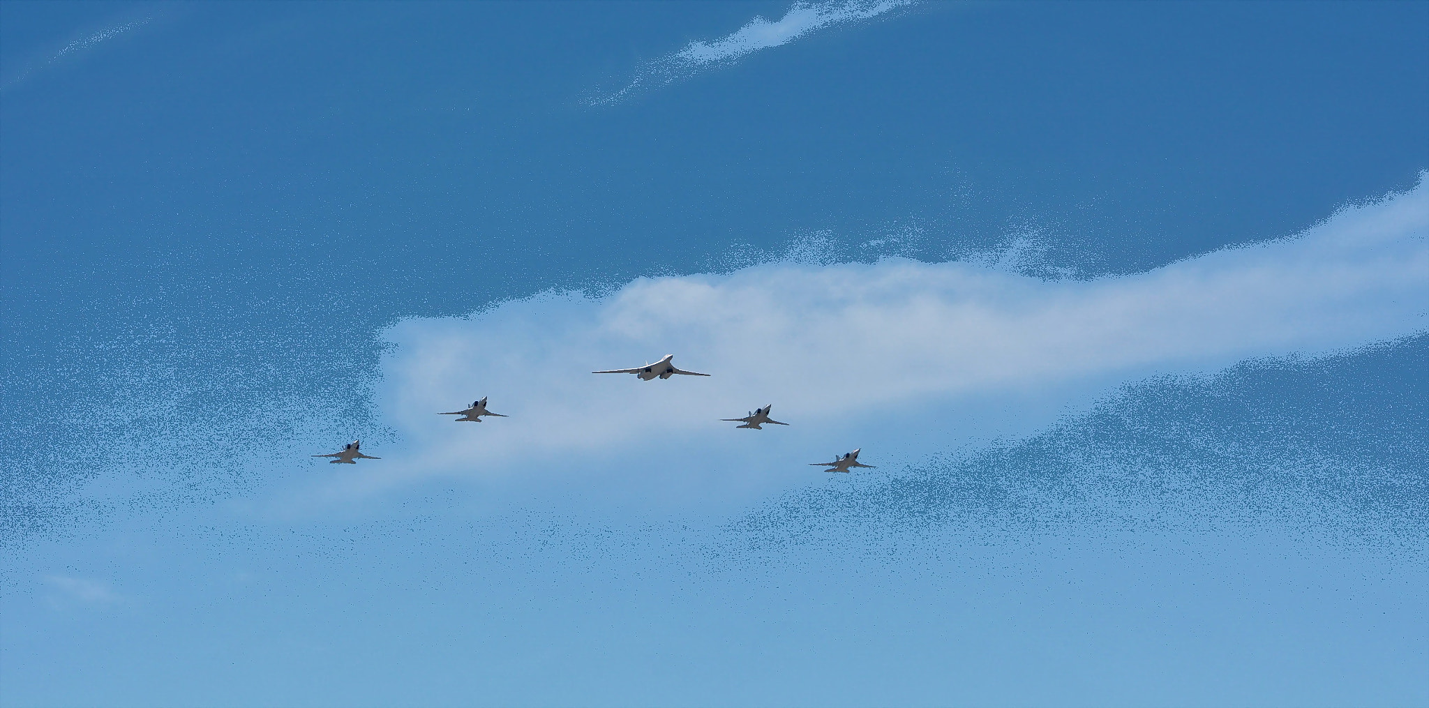 Nikon D5200 sample photo. Tu-160 + 4 tu-22 m3 photography