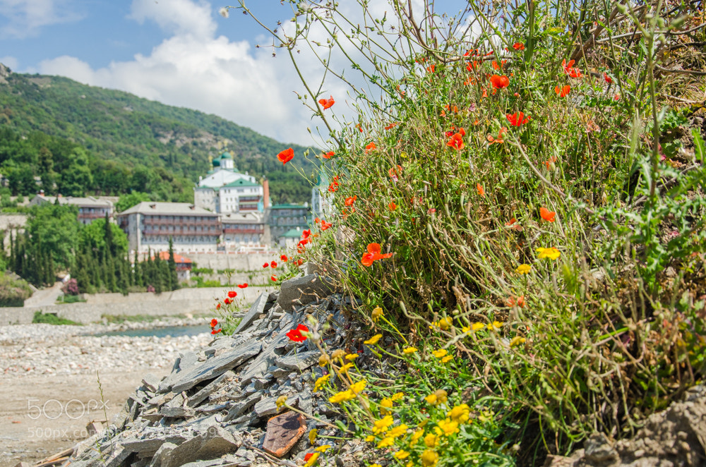 Nikon D7000 sample photo. У ворот монастыря св. Пантелеимона photography