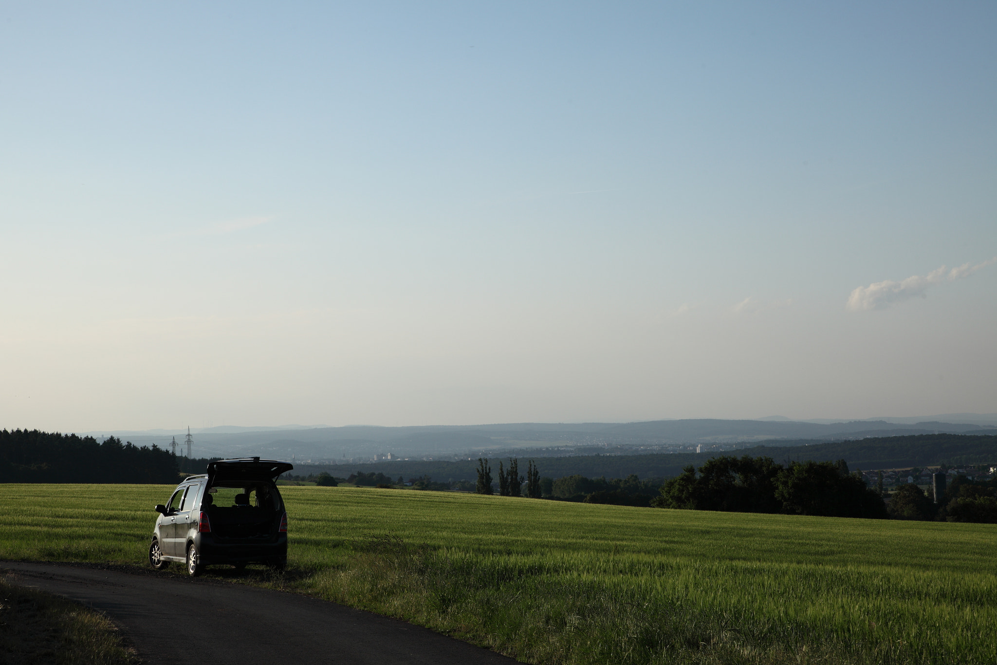 Canon EOS 5D Mark II sample photo. The black car photography