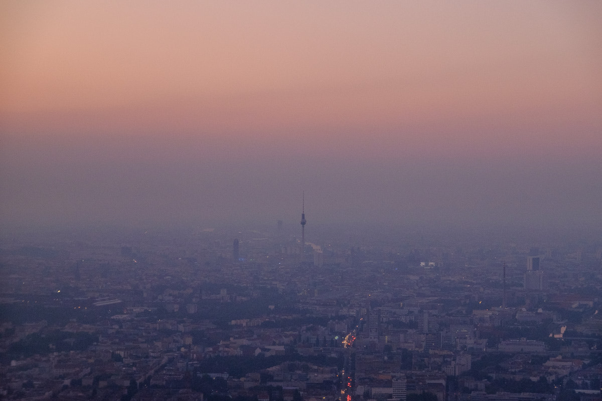 Fujifilm X-E2 sample photo. Berlin skyline from above photography