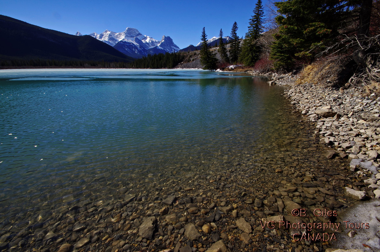 Pentax K-3 + Sigma AF 10-20mm F4-5.6 EX DC sample photo. Clear water rocky mountains photography