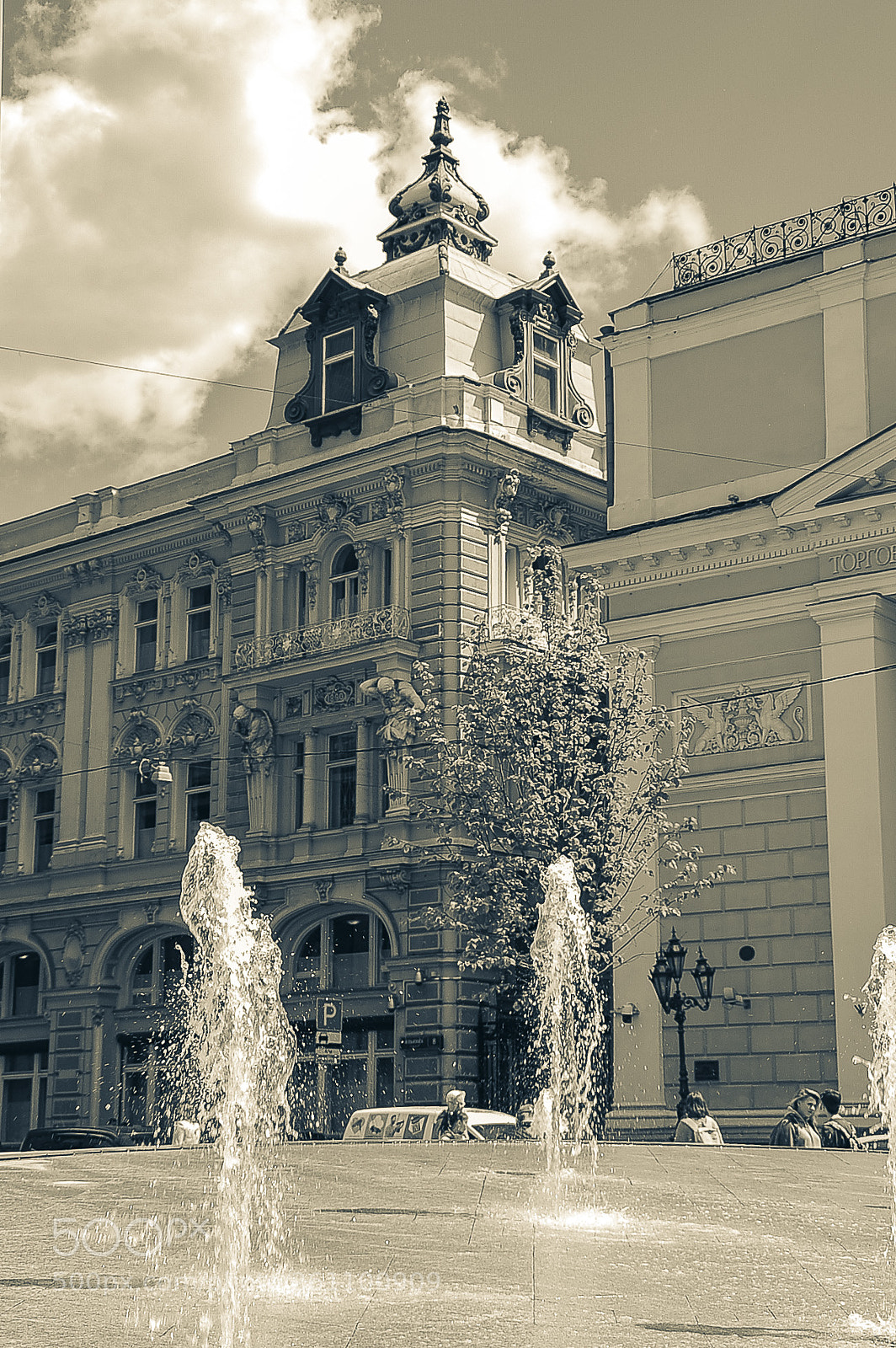 Nikon D700 sample photo. Фонтан на Биржевой площади photography