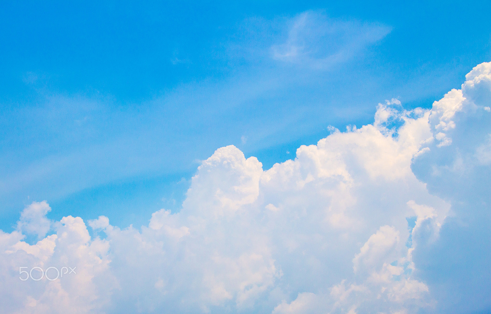Canon EOS M sample photo. Blue sky with white cloud photography