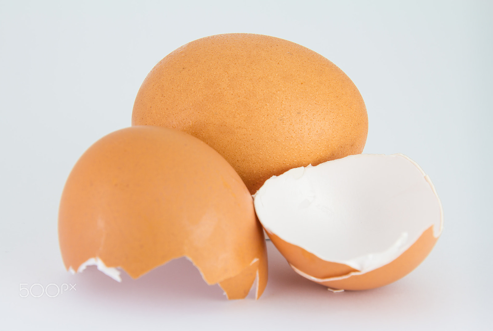 Canon EOS M sample photo. The egg and eggshell isolated on white background photography