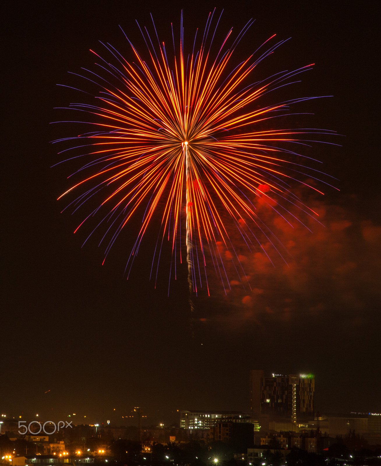 Canon EOS M sample photo. Colorful fireworks explosion in the dark sky photography