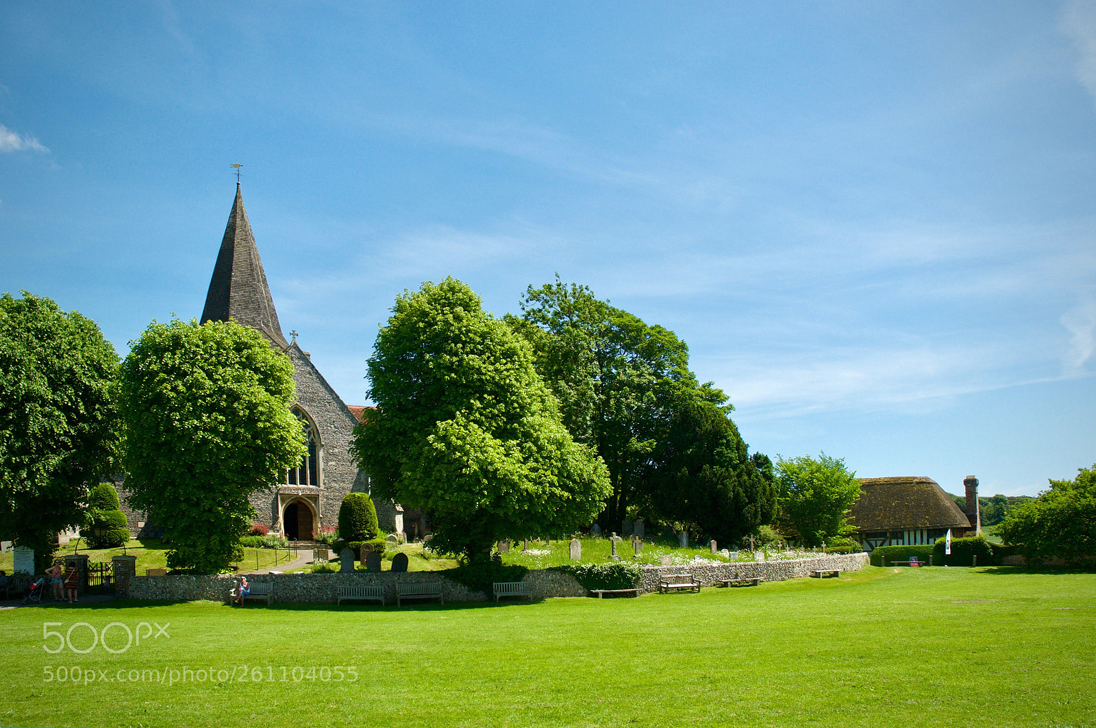 Nikon D300 sample photo. Alfriston village church photography