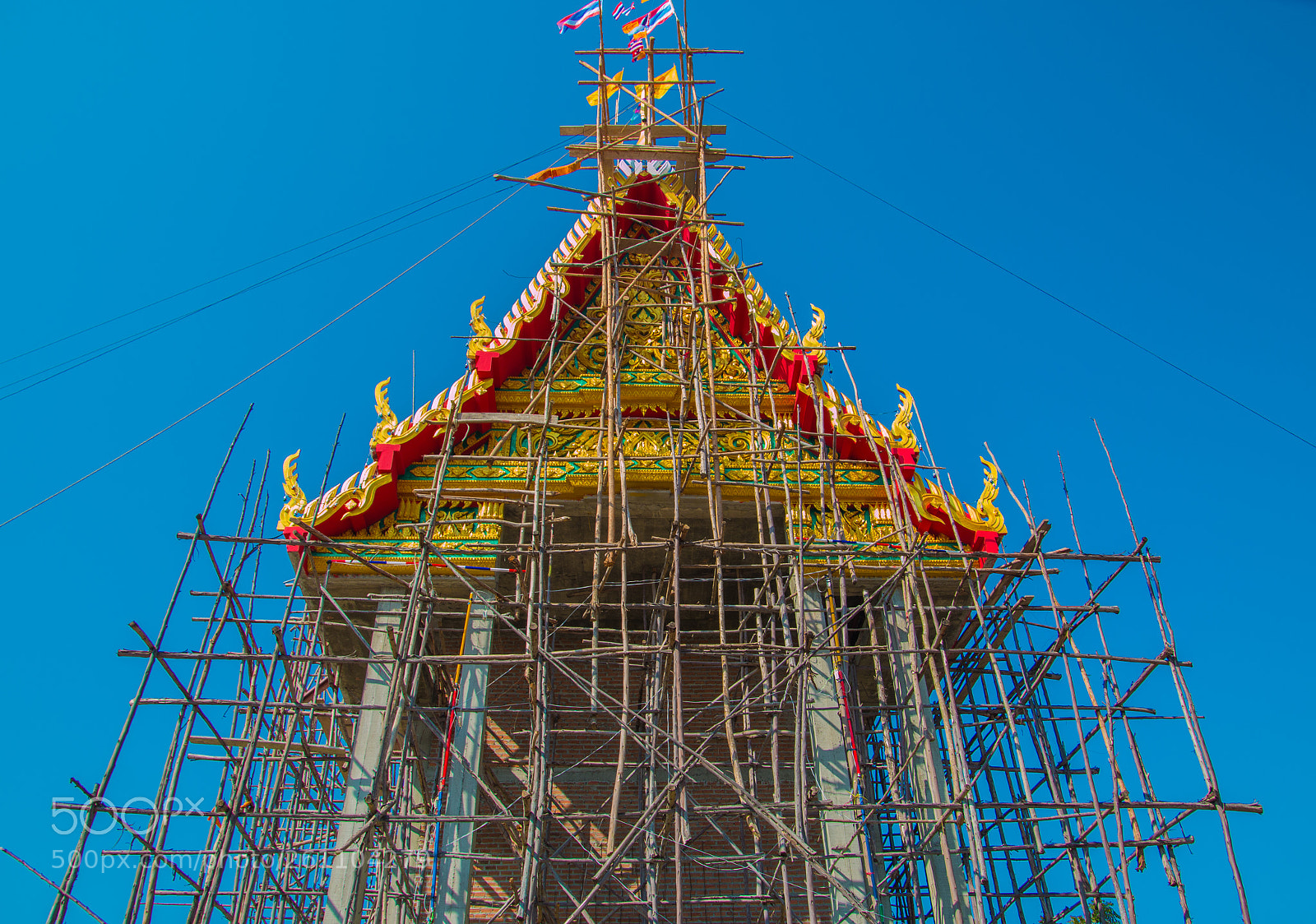 Canon EOS 70D sample photo. Wooden scaffolding for chapel photography
