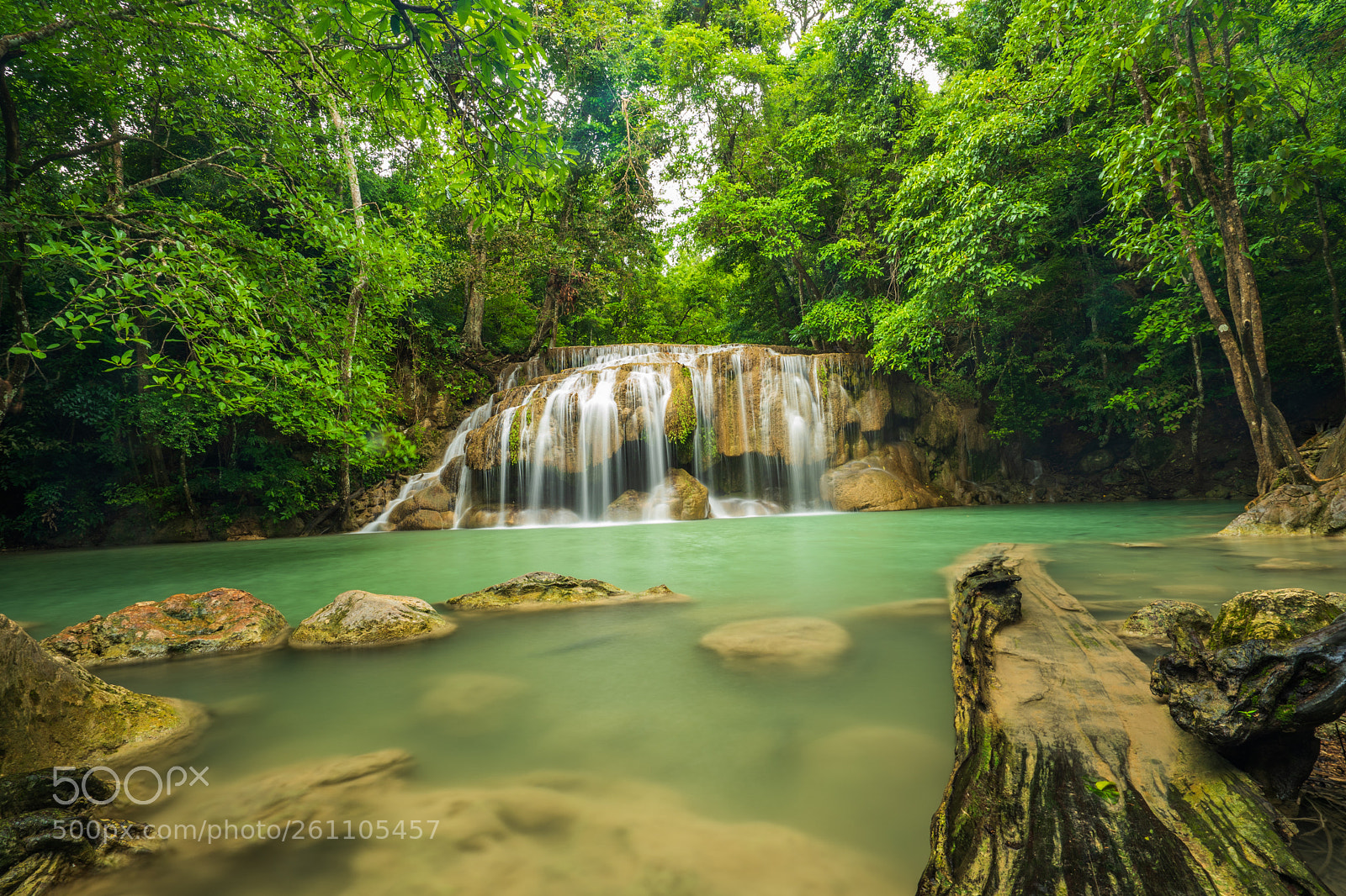Sony a7 III sample photo. Erawan falls photography