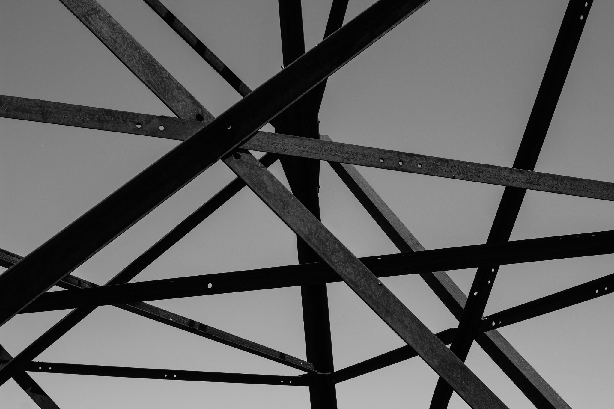 Canon EOS 100D (EOS Rebel SL1 / EOS Kiss X7) sample photo. Chaos of power line support photography