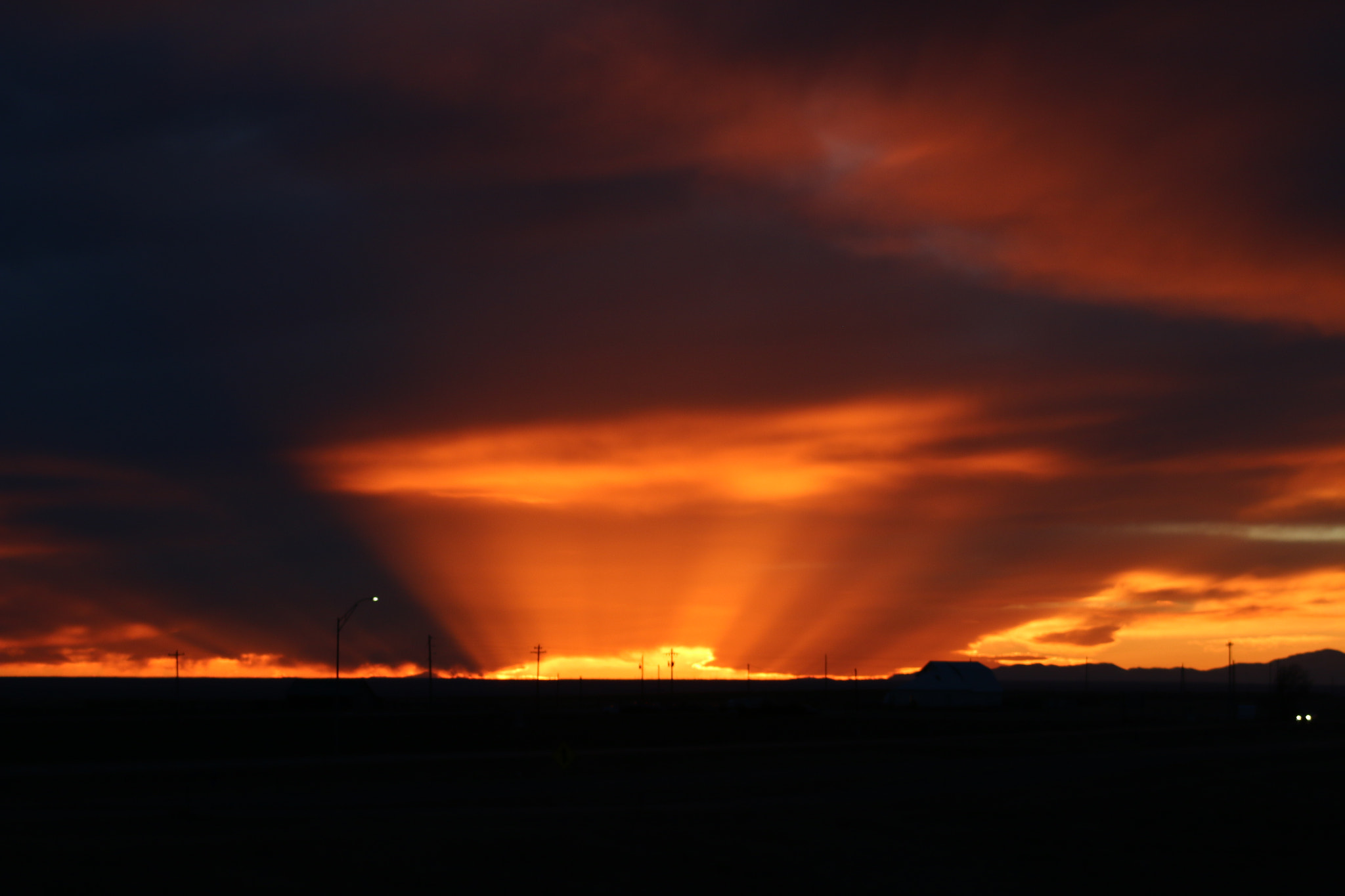 Canon EF 75-300mm f/4-5.6 sample photo. Img kans/colo border sunset photography