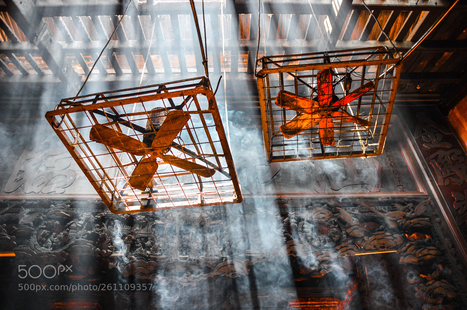 Nikon D3200 sample photo. Industrial fans in vietnamese photography