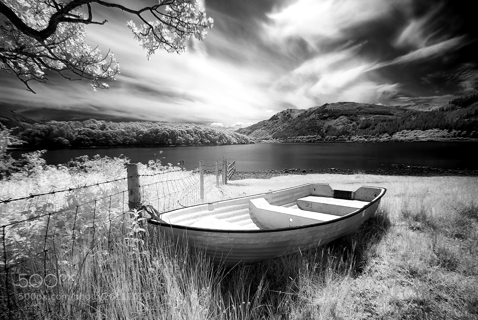 Nikon D200 sample photo. Bassenthwaite lake infared 720nm photography