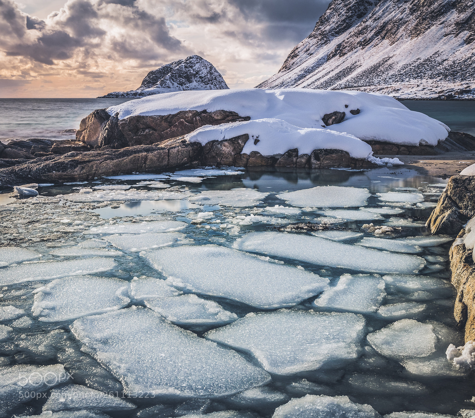 Canon EOS 6D Mark II sample photo. Broken ice - haukland photography